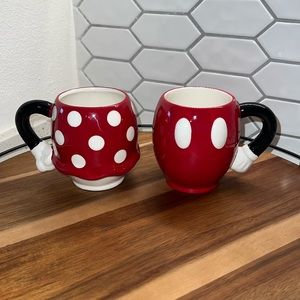 Mickey and Minnie Mouse mugs